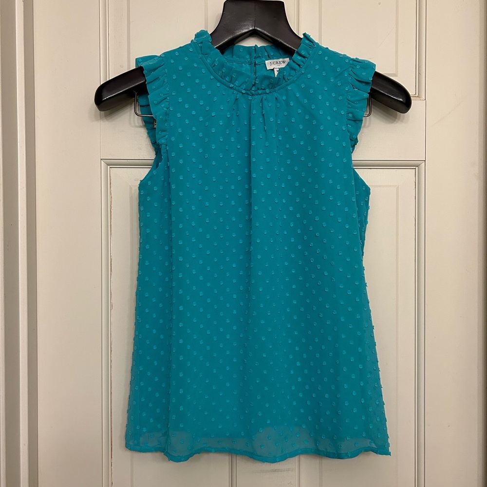 J. Crew Teal Sleeveless Top